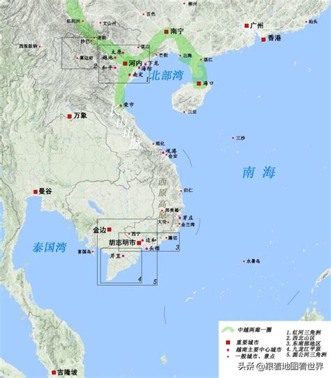 湄公河三角洲地图 - 越南地图 - 地理教师网