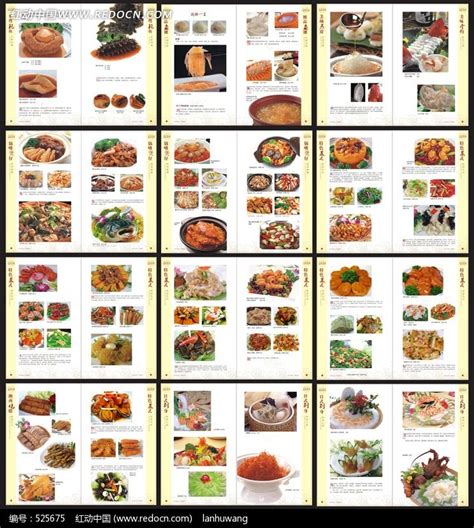婚宴菜单16个菜图片,600元一桌菜单,10000元一桌标准菜单(第2页)_大山谷图库