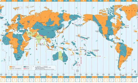 世界时间地图图片