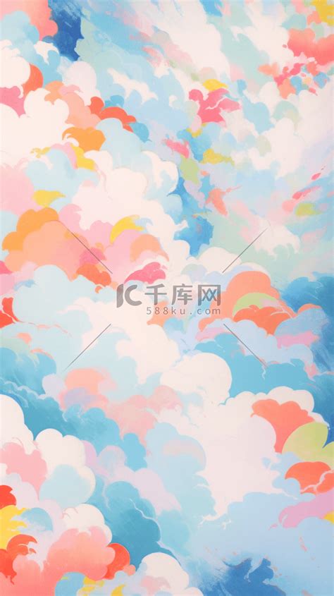 五彩祥云图片