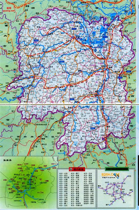 湖南省旅游地图高清版_中国地图_初高中地理网