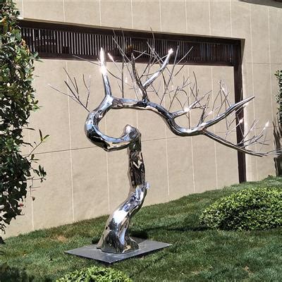 不锈钢创意造型树雕塑 -宏通雕塑