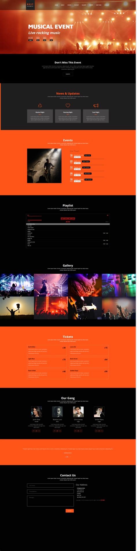 音乐网站设计模板代码html，炫酷的音乐类网站模板_墨鱼部落格