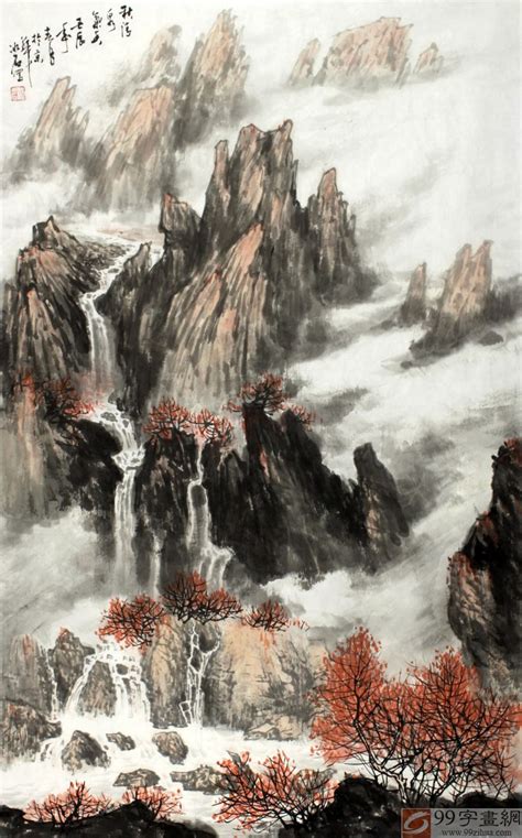 最新整理出来的作品，太行山一带山水画。|纯艺术|国画|十七岁 - 原创作品 - 站酷 (ZCOOL)