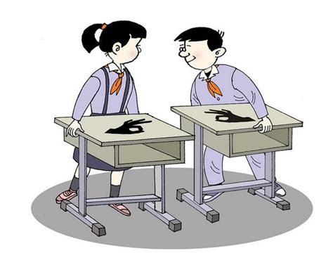 卡通同桌,卡通铅笔盒,卡通同学图片_大山谷图库