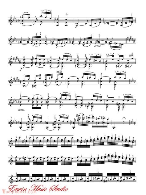 帕格尼尼-24首随想曲 作品04-小提琴练习曲 - 乐器学习网