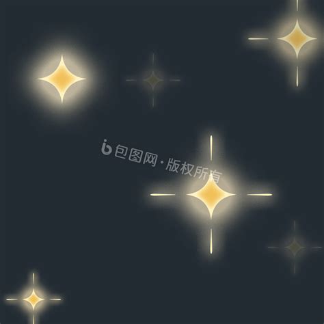 闪光星星发光gif动图下载-包图网