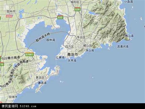 青岛市旅游地图图片