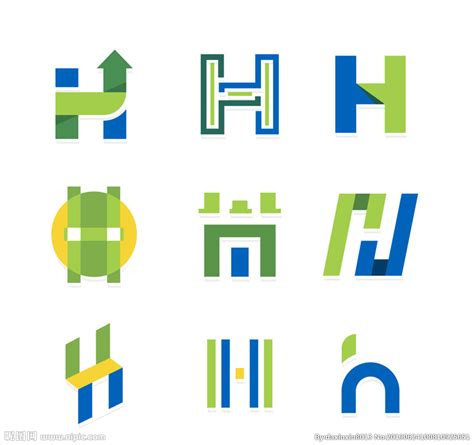 9款创意大写字母h标志矢量图设计图__广告设计_广告设计_设计图库_昵图网nipic.com