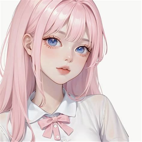 粉红色甜美女生头像