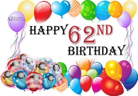 Happy 62nd birthday… - AZBirthdayWishes.com