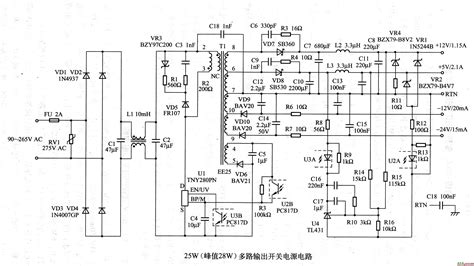 RCD吸收电路及开关电源电路的制作方法_2