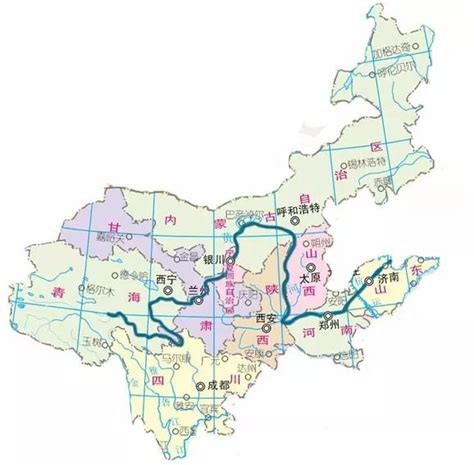 黄河流域图图片