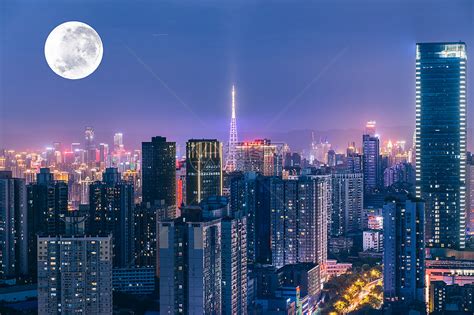 中国夜景图图片
