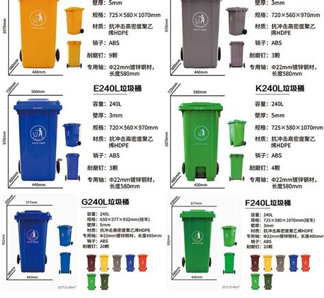 安康市塑料分类垃圾桶240L规格-环保在线