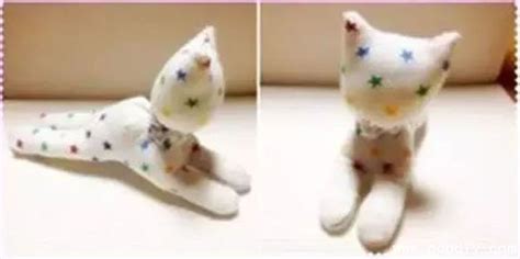 玩具DIY可爱的小猫袜子玩偶-易控学院
