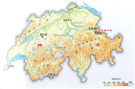 瑞士地图图片