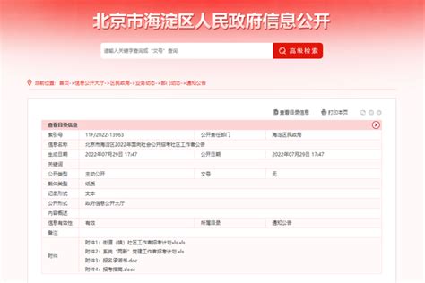 2023年1月北京海淀社区工作者招聘信息一览（公告原文）- 北京本地宝