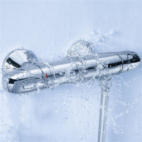 Grohe 34437000 Chrome Grohtherm 1000 Exposed Thermostatic Shower Mixer ...