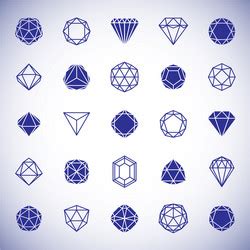 Collection of conceptual geometric forms Vector Image