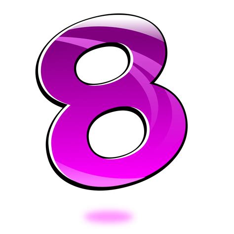 8 Number PNG Images Transparent Background | PNG Play