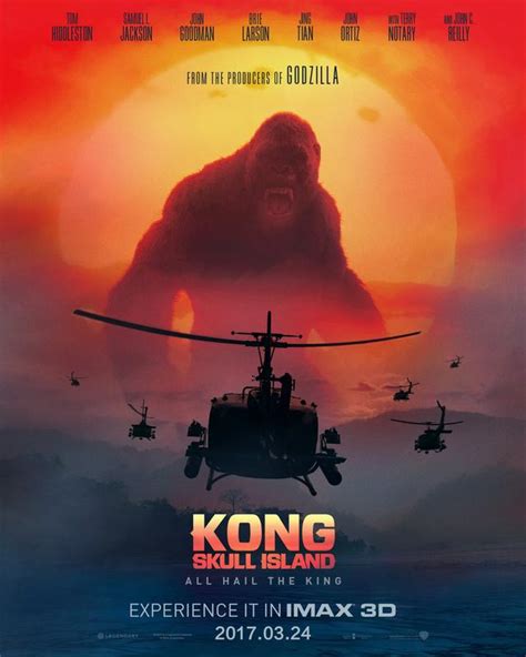 《金刚：骷髅岛》曝国际版IMAX艺术海报_娱乐_腾讯网