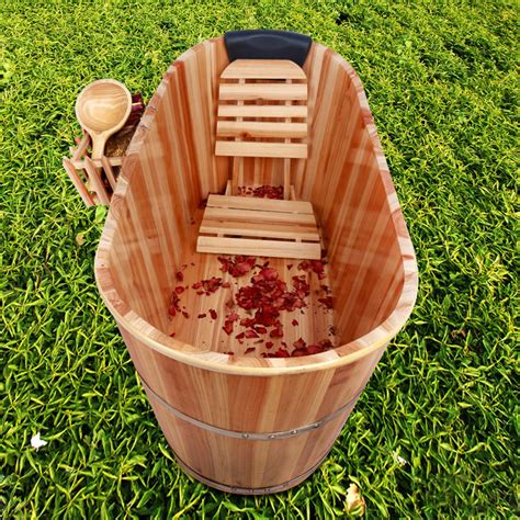 新款香杉木成人泡澡桶木桶 沐浴桶实木洗澡桶 大木盆泡澡大木桶-阿里巴巴