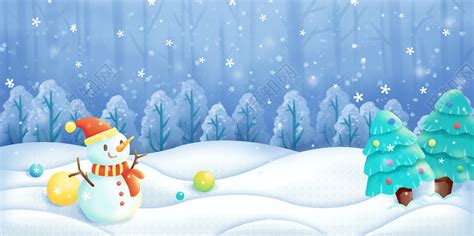 矢量卡通圣诞节雪景图片EPS素材免费下载_红动中国