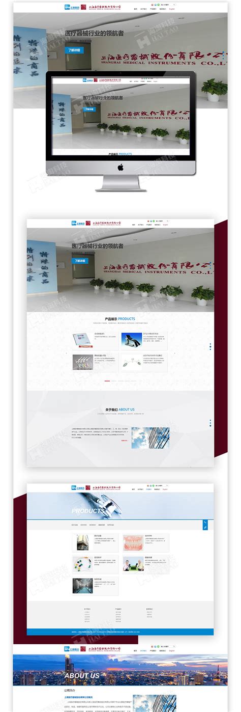 2017医疗网站建设案例,上海医疗器械网站建设案例-海淘科技