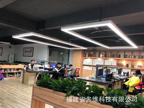 LED办公照明吊线灯CBD写字楼办公室总裁工位灯一字长条灯-阿里巴巴