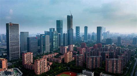 航拍南京建邺河西中央商务区的建筑群mp44K视频素材-第485个作品