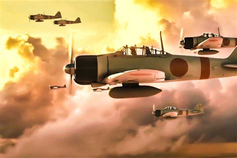 二战日军“空战之王”零式战斗机，碾压美军飞机，消灭太平洋舰队