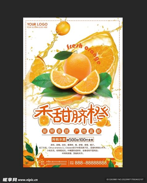 赣南脐橙海报设计图__广告设计_广告设计_设计图库_昵图网nipic.com