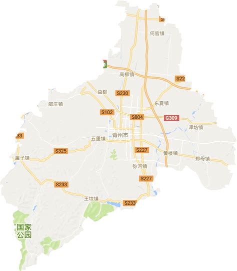 青州地图高清版图片