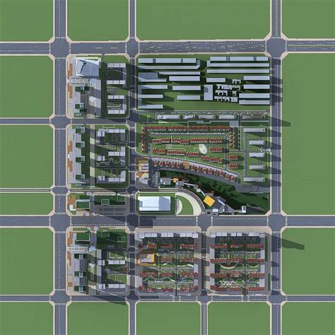 巩义项目3dmax 模型下载-光辉城市