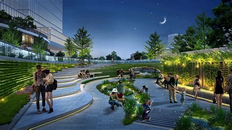 河源市高新区中央活力带景观设计_项目_格境设计