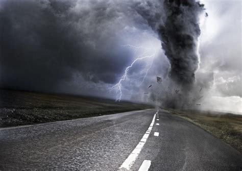 龙卷风,暴风雨,路,地形,能力,极端天气,雷雨,尘暴,自然神力,公路摄影素材,汇图网www.huitu.com
