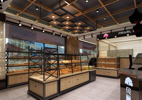 现代面包店 - 效果图交流区-建E室内设计网