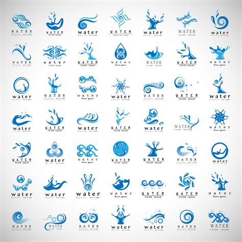 海面水纹logo设计素材图片免费下载-千库网