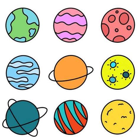 8大星球球简笔画 各种星球简笔画视频 | 抖兔教育