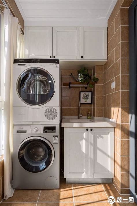 设计师总结：8种阳台柜设计，提高收纳空间选择合适的才是最好的_洗衣机