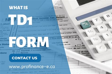 How to Fill Out TD1 Form Canada and When? - Pro Finance