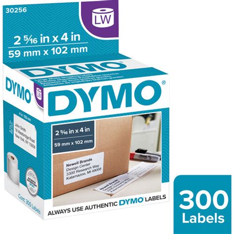 Dymo 30256 White Shipping Labels (2-5/16 x 4") 30256 B&H