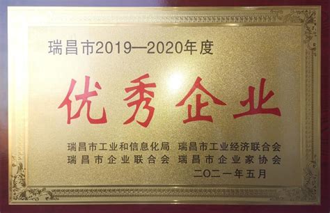 中材科技（九江）有限公司荣获2019-2020年度瑞昌市优秀企业_中材科技（九江）有限公司