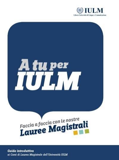 Lauree Magistrali - Iulm