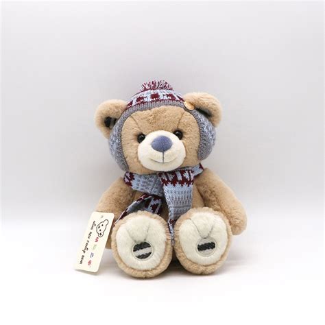 青岛厂家生产 儿童毛绒玩具带帽熊 儿童娃娃 生日礼物玩偶定制-阿里巴巴