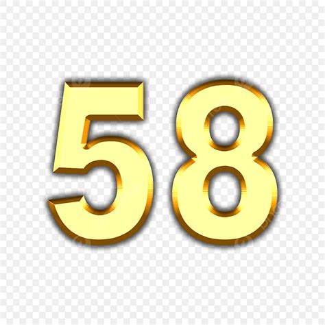 colorful number of cardboard - number 58 Stock Photo - Alamy