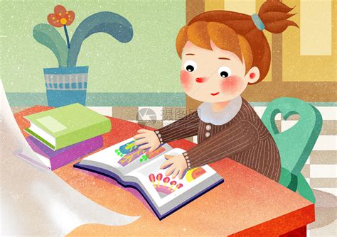 小人开学季卡通人物儿童读书学习儿童读书日图片素材免费下载 - 觅知网