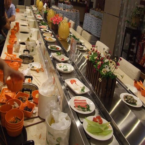 回转寿司设备传送带厂家旋转寿司设备拉带机器餐厅智能点餐系统-阿里巴巴