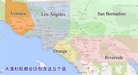 美国加州地图